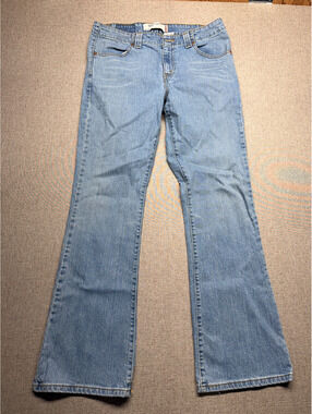 Levi's 525 Boot Cut Jeans Women's Size 12 Medium Light Wash Denim Stretch